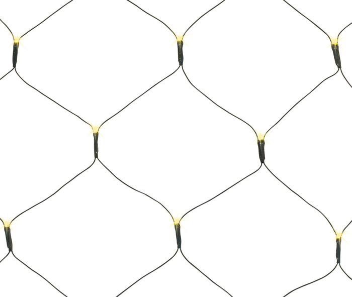 Lysnett m/timer 100 LED-pærer 1 x 1,8 meter